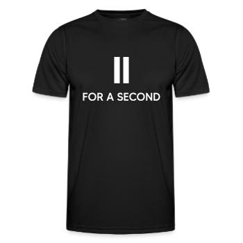Time-out Meme Chiller fait une pause - T-shirt sport Homme - noir - Devant - AI Model Male 178 dark (178cm)