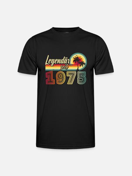 50 Jahre Männer "Legendär Seit 1975 - Men's Functional T-Shirt - black