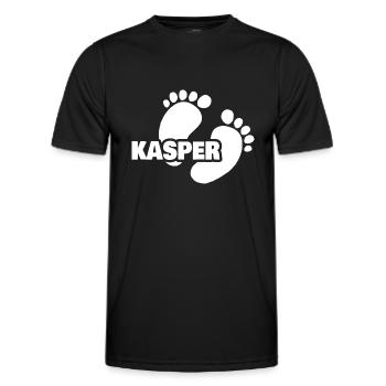 Geschenk für Kasper - Männer Funktions-T-Shirt - Schwarz - Vorne - AI Model Male 178 dark (178cm)
