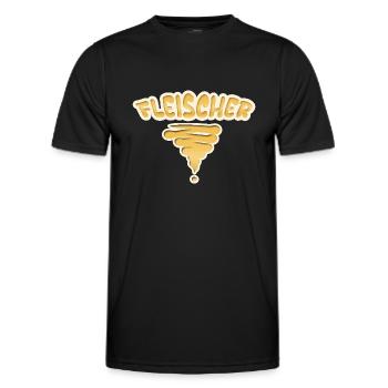 Beruf Fleischer - Männer Funktions-T-Shirt - Schwarz - Vorne - AI Model Male 178 dark (178cm)