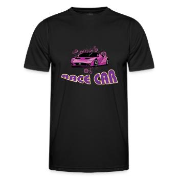 Race car - Men's Functional T-Shirt - black - Front - AI Model Male 178 dark (178cm)