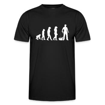 DIY evolution - Men's Functional T-Shirt - black - Front - AI Model Male 178 dark (178cm)