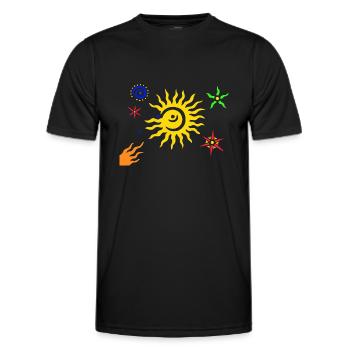 Univers - T-shirt sport Homme - noir - Devant - AI Model Male 178 dark (178cm)