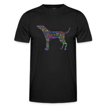 Arboriculture Walker Coonhound - T-shirt sport Homme - noir - Devant - AI Model Male 178 dark (178cm)