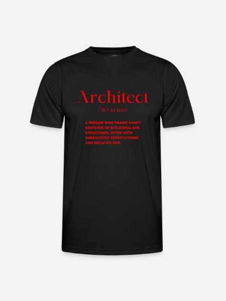 Architecte Définition Anglais Drôle - T-shirt sport Homme - noir