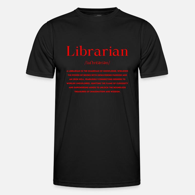 Bibliothekar Definition Englisch - Männer Funktions-T-Shirt - Schwarz