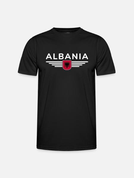 Albania Design – Pride and Style - Men's Functional T-Shirt - black