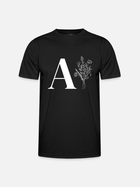 Minimalist Flower Bag - Men's Functional T-Shirt - black