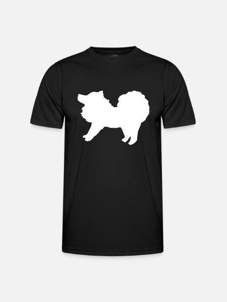 Spitz weiß - Männer Funktions-T-Shirt - Schwarz
