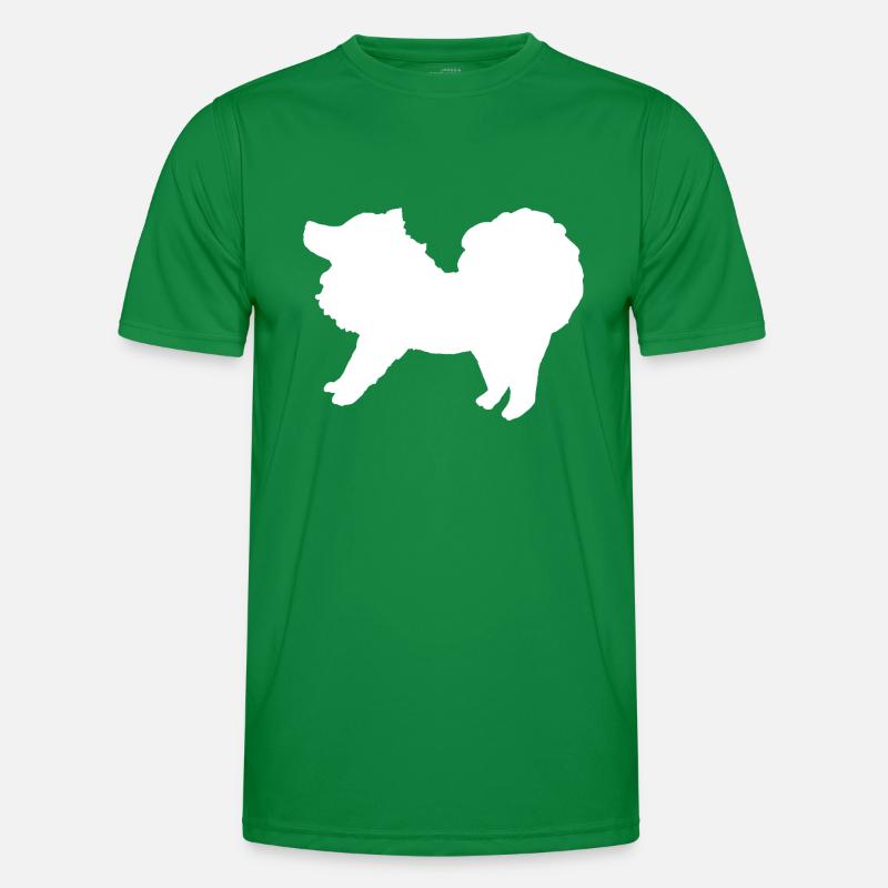 Spitz weiß Männer Funktions-T-Shirt