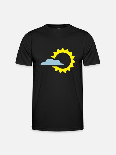 Wetter - Männer Funktions-T-Shirt - Schwarz
