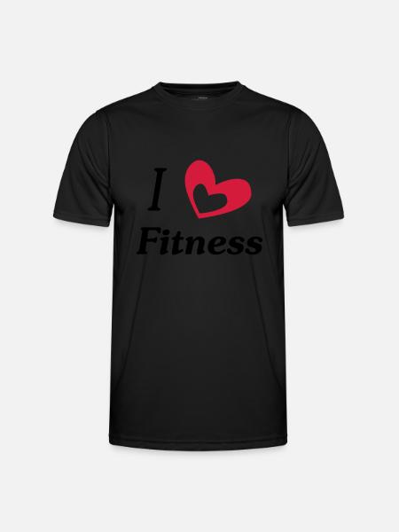 i love fitness - Men's Functional T-Shirt - black