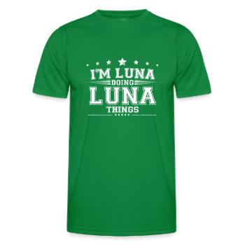 Luna - T-shirt sport Homme - vert - Devant - AI Model Male 178 dark (178cm)