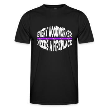 union carpenter john carpenter jackhammer - Men's Functional T-Shirt - black - Front - AI Model Male 178 dark (178cm)
