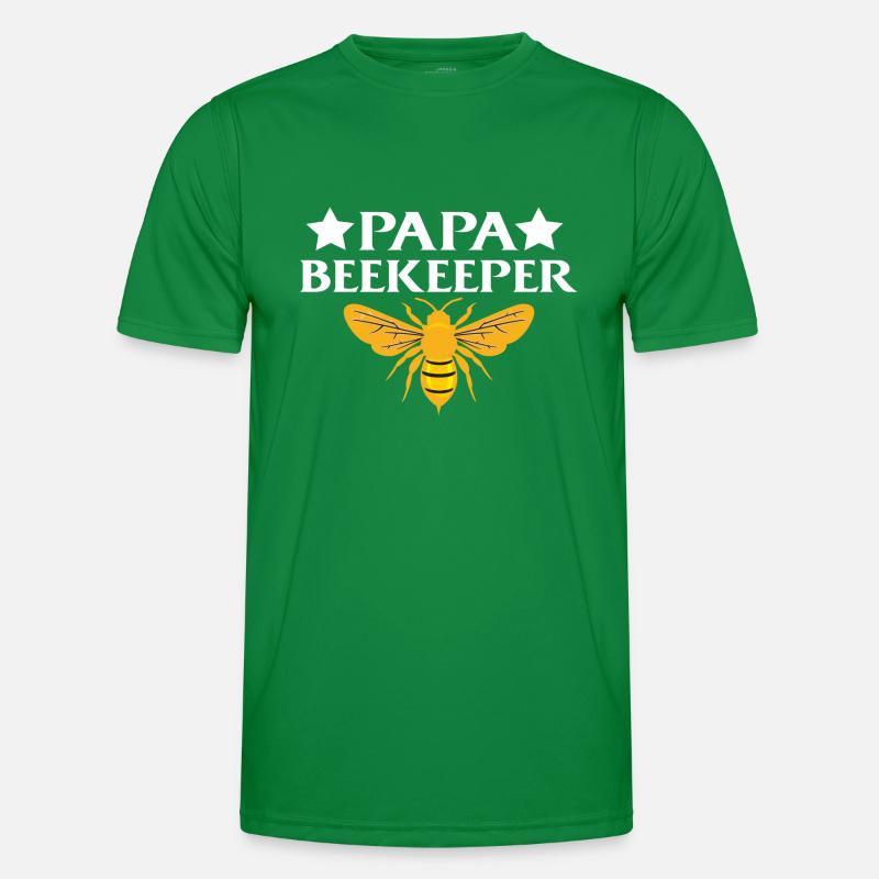 Papa Beekeeper Männer Funktions-T-Shirt