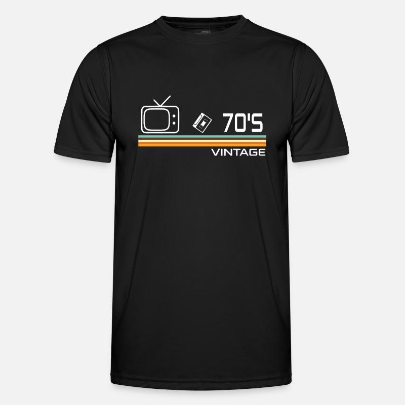 70's - Men's Functional T-Shirt - black