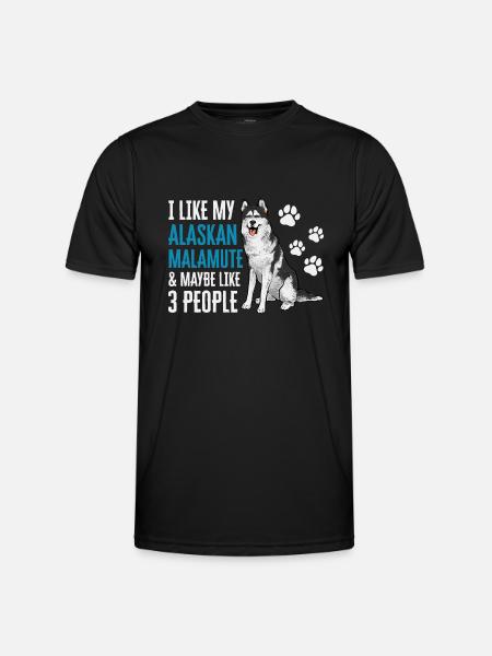 Alaskan Malamute Dog - Men's Functional T-Shirt - black