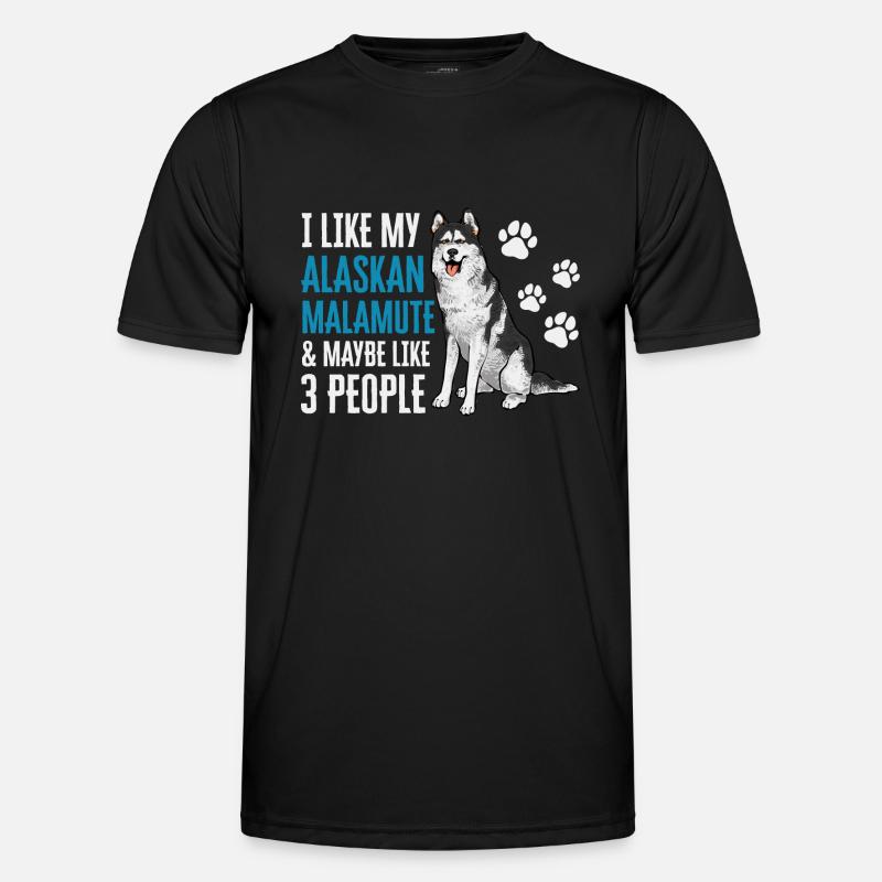 Alaskan Malamute Dog - Men's Functional T-Shirt - black