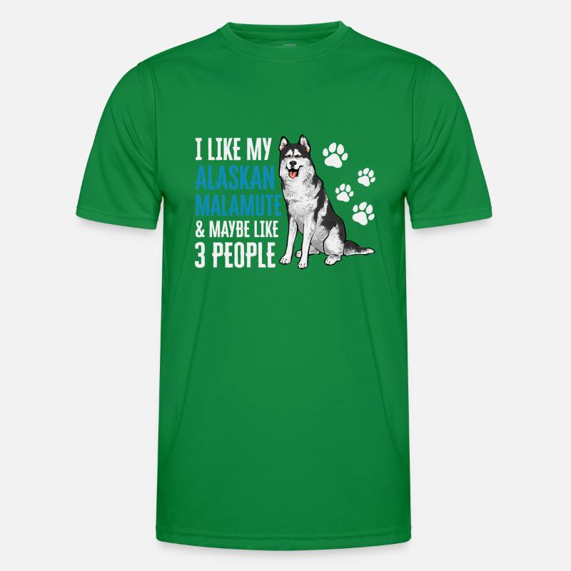 Alaskan Malamute Dog Men's Functional T-Shirt