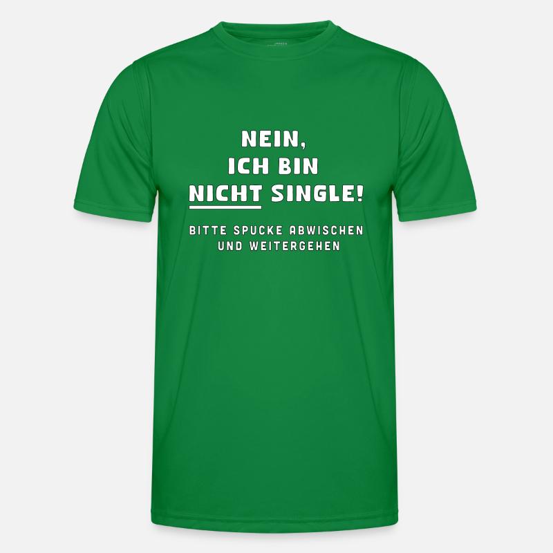 Single Männer Funktions-T-Shirt