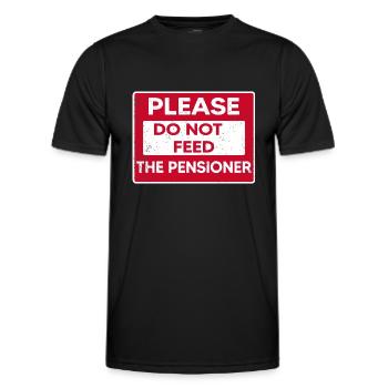 Maison de soins infirmiers pour personnes âgées retraitées - T-shirt sport Homme - noir - Devant - AI Model Male 178 dark (178cm)