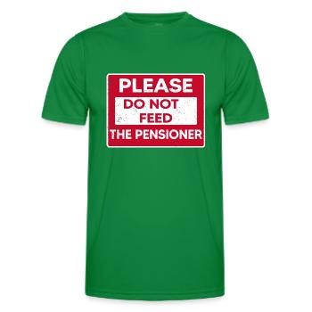 Retired Retired Seniors Nursing Home - Men's Functional T-Shirt - kelly green - Front - AI Model Male 178 dark (178cm)