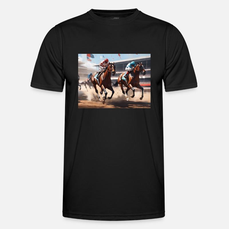 Course de chevaux #1 T-shirt sport Homme