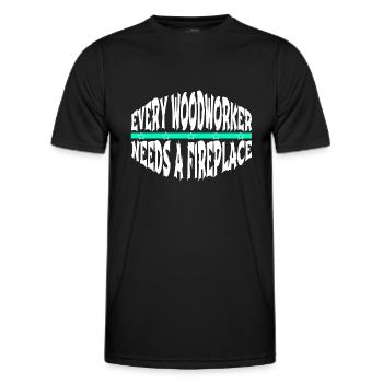 lumber union carpenter gift idea - Männer Funktions-T-Shirt - Schwarz - Vorne - AI Model Male 178 dark (178cm)