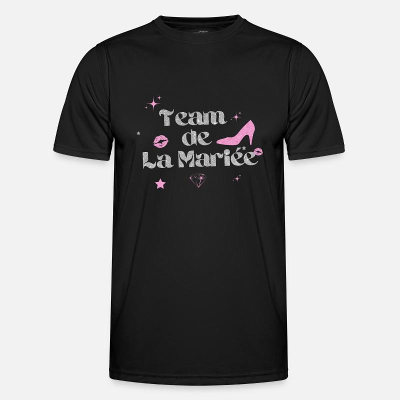 Das Team der Silberbraut - Männer Funktions-T-Shirt - Schwarz