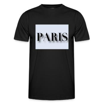 Paris - Männer Funktions-T-Shirt - Schwarz - Vorne - AI Model Male 178 dark (178cm)