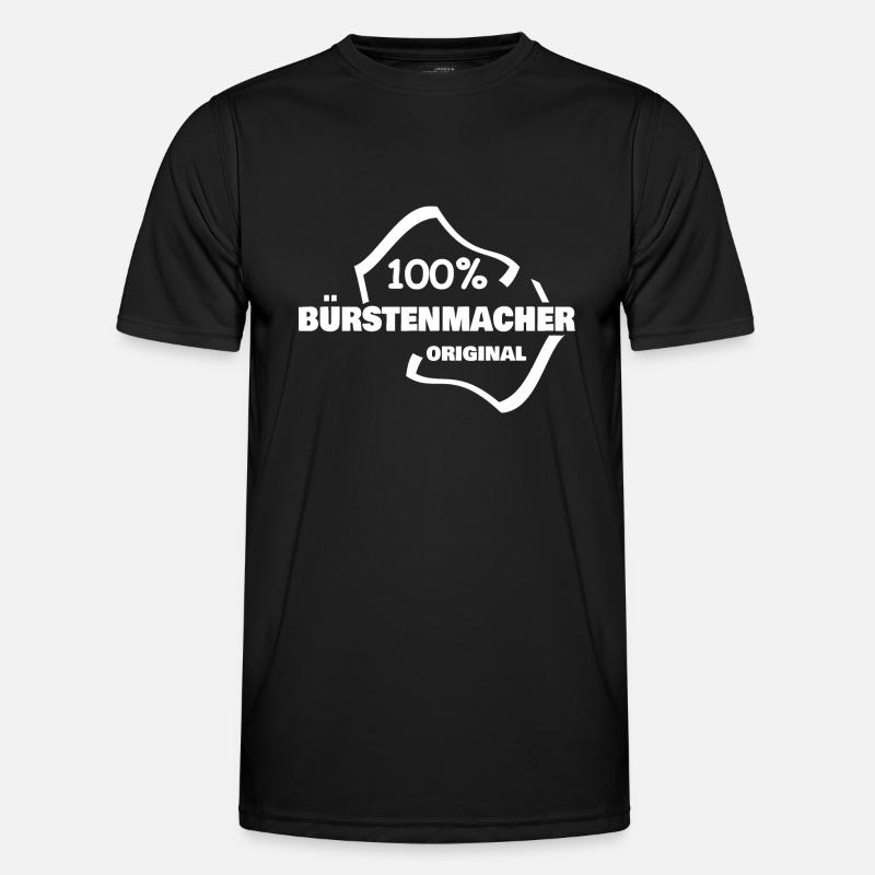 Occupation: Brush maker - Men's Functional T-Shirt - black