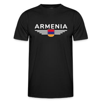Armenia Merchandise – Experience Culture - Men's Functional T-Shirt - black - Front - AI Model Male 178 dark (178cm)