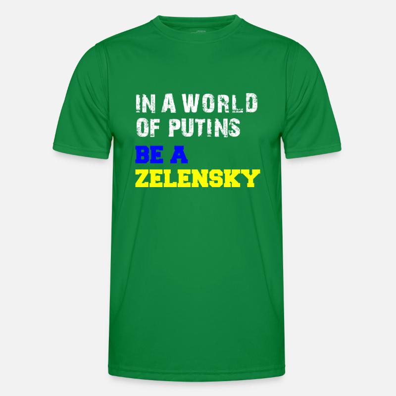 Dans un monde de Poutine, soyez un Zelensky T-shirt sport Homme