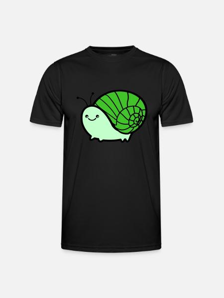 Escargot 02 - T-shirt sport Homme - noir