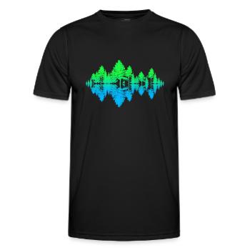 Klang der Natur (Frühling) - Männer Funktions-T-Shirt - Schwarz - Vorne - AI Model Male 178 dark (178cm)
