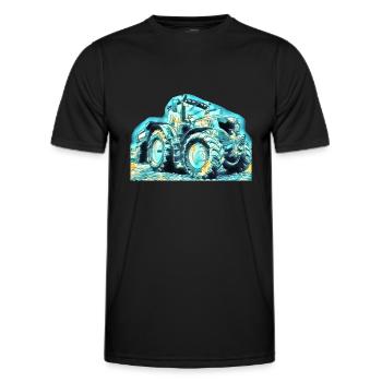 Tractor - Men's Functional T-Shirt - black - Front - AI Model Male 178 dark (178cm)
