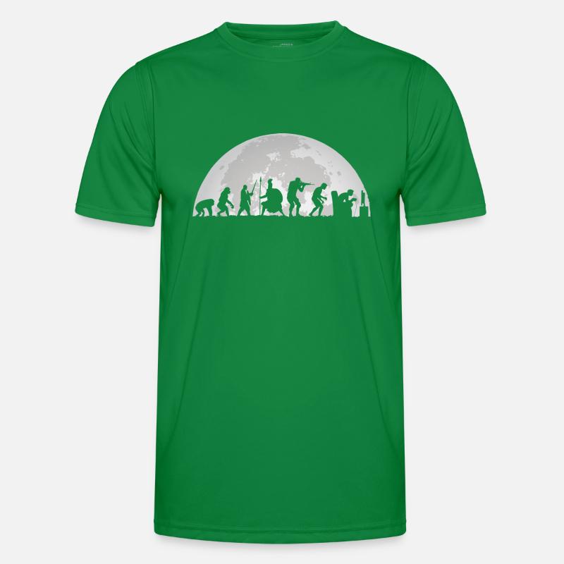 Gamer Midnight Full Moon Moon Evolution Gaming Men's Functional T-Shirt