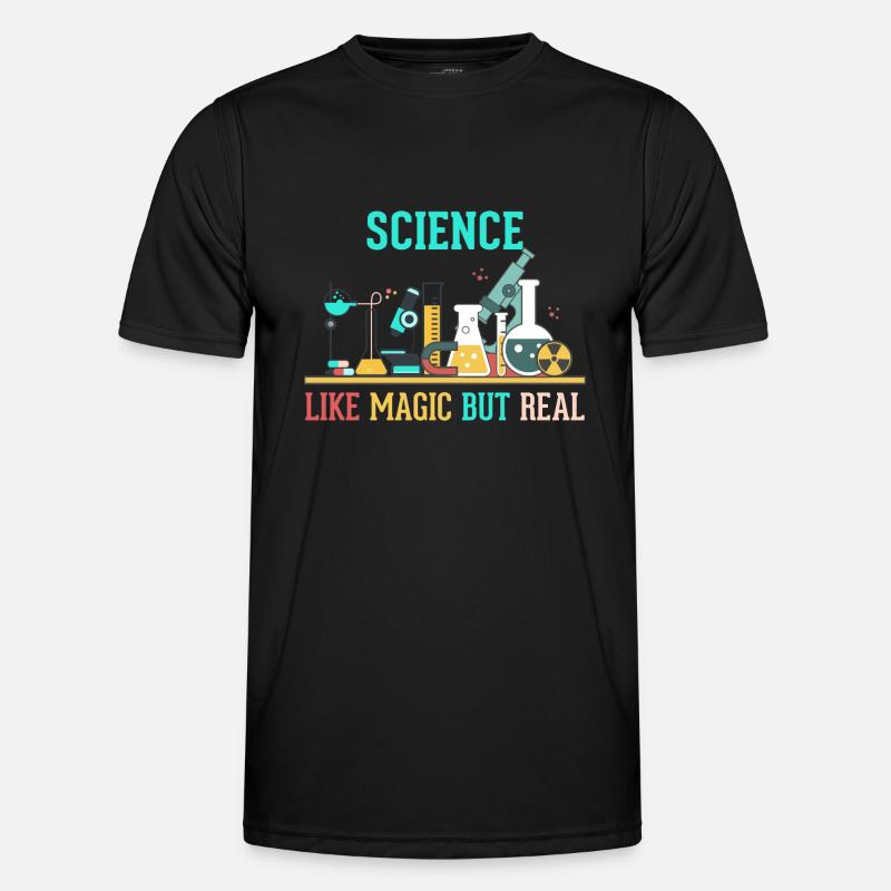SCIENCE - LIKE MAGIC BUT REAL - Men's Functional T-Shirt - black