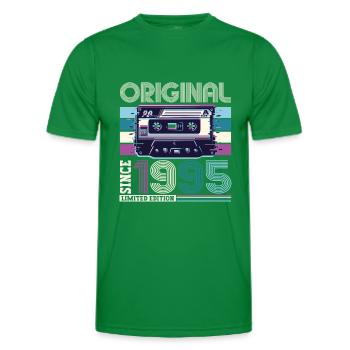 Original 1995 27th Birthday Gift Men - Men's Functional T-Shirt - kelly green - Front - AI Model Male 178 dark (178cm)