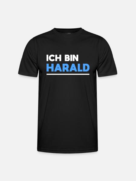 Harald Name Spruch für stolze Haralds - Männer Funktions-T-Shirt - Schwarz