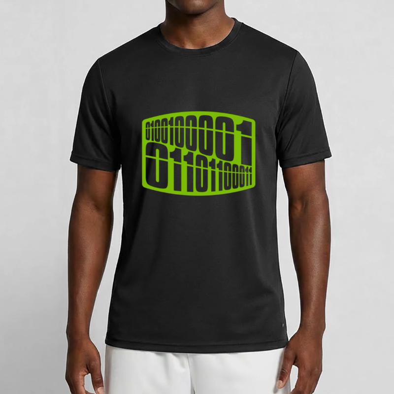 Binary Code Program Language Men's Functional T-Shirt