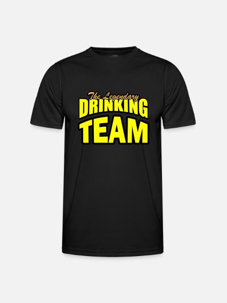 Drinking Team - Men's Functional T-Shirt - black