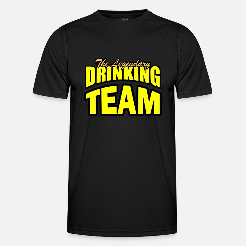 Drinking Team - Men's Functional T-Shirt - black