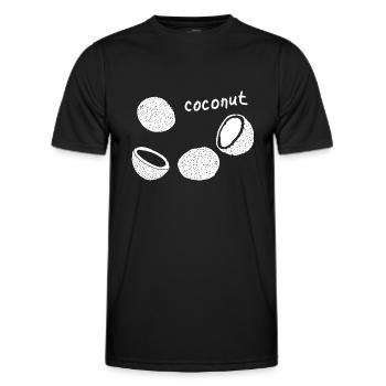 Coconut - Men's Functional T-Shirt - black - Front - AI Model Male 178 dark (178cm)