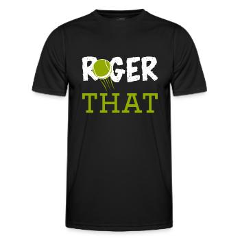 Roger That - Männer Funktions-T-Shirt - Schwarz - Vorne - AI Model Male 178 dark (178cm)