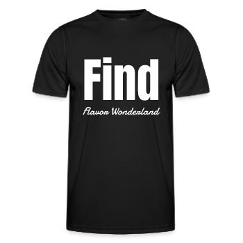 Une cuisine magique présente des découvertes passionnantes - T-shirt sport Homme - noir - Devant - AI Model Male 178 dark (178cm)