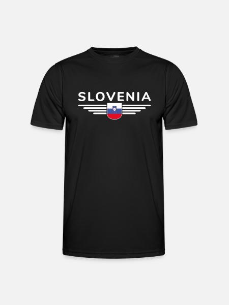 Stylish Slovenia design - Men's Functional T-Shirt - black
