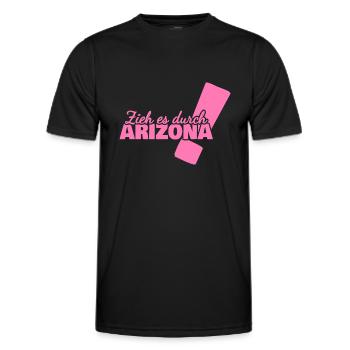 Geschenk für Arizona - Männer Funktions-T-Shirt - Schwarz - Vorne - AI Model Male 178 dark (178cm)