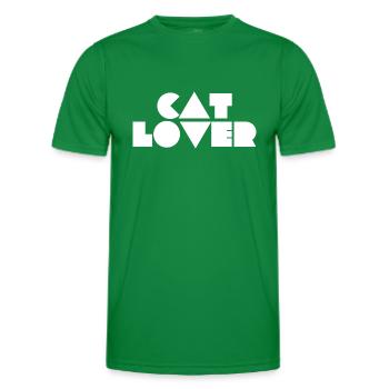 Katzenliebhaber - Männer Funktions-T-Shirt - Kelly Green - Vorne - AI Model Male 178 dark (178cm)