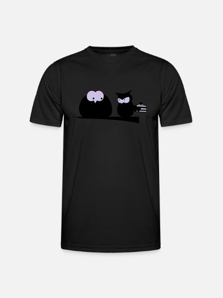 owls - Men's Functional T-Shirt - black
